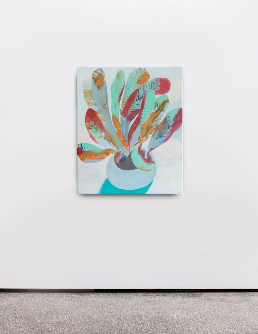 Feather Flower – Aliaksandr Biruk, akryl, 2025