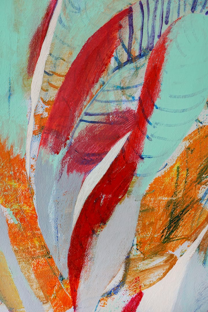 Feather Flower – Aliaksandr Biruk, akryl, 2025