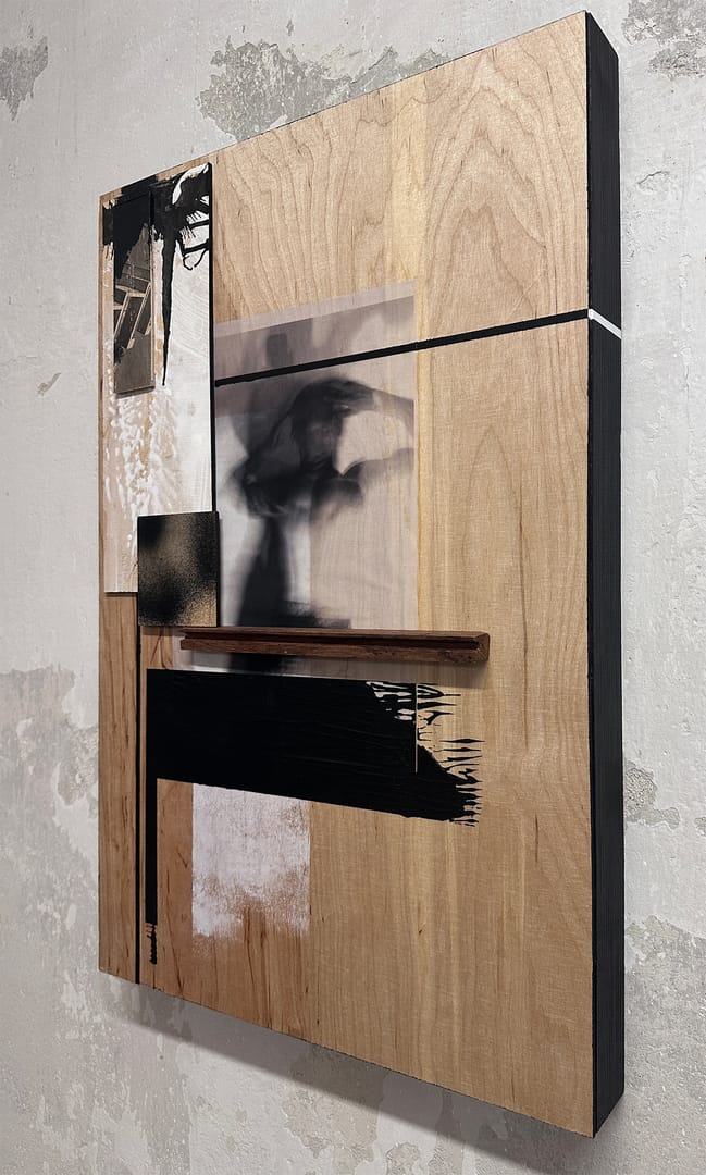 Untitled II – Przemysław Robert Chochół, technika własna, technika mieszana, kolaż, 2024