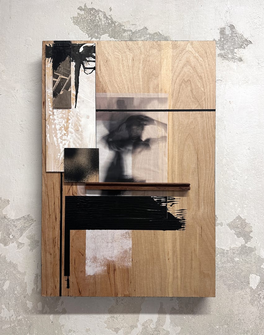 Untitled II – Przemysław Robert Chochół, technika własna, technika mieszana, kolaż, 2024