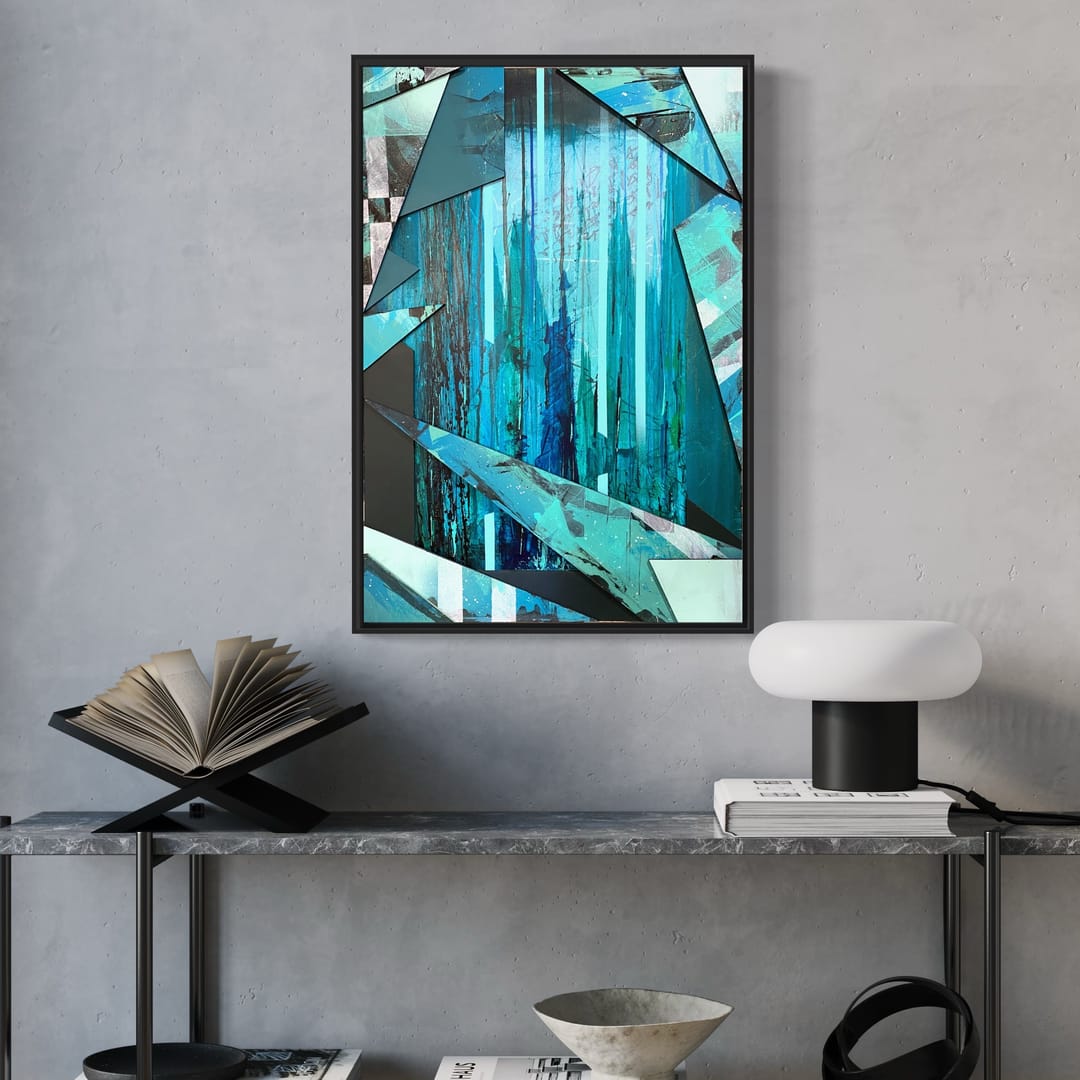 Broken Glass in Sequoia Park – Przemysław Robert Chochół, akryl, technika mieszana, technika własna, 2023