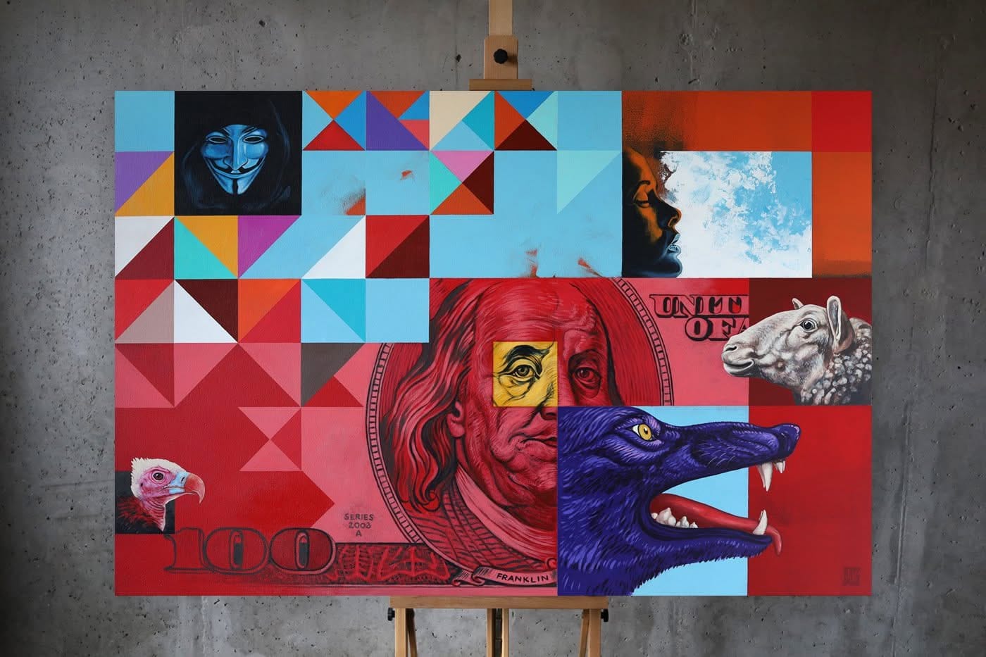 Credo – Marcin Zalewski, akryl, 2022
