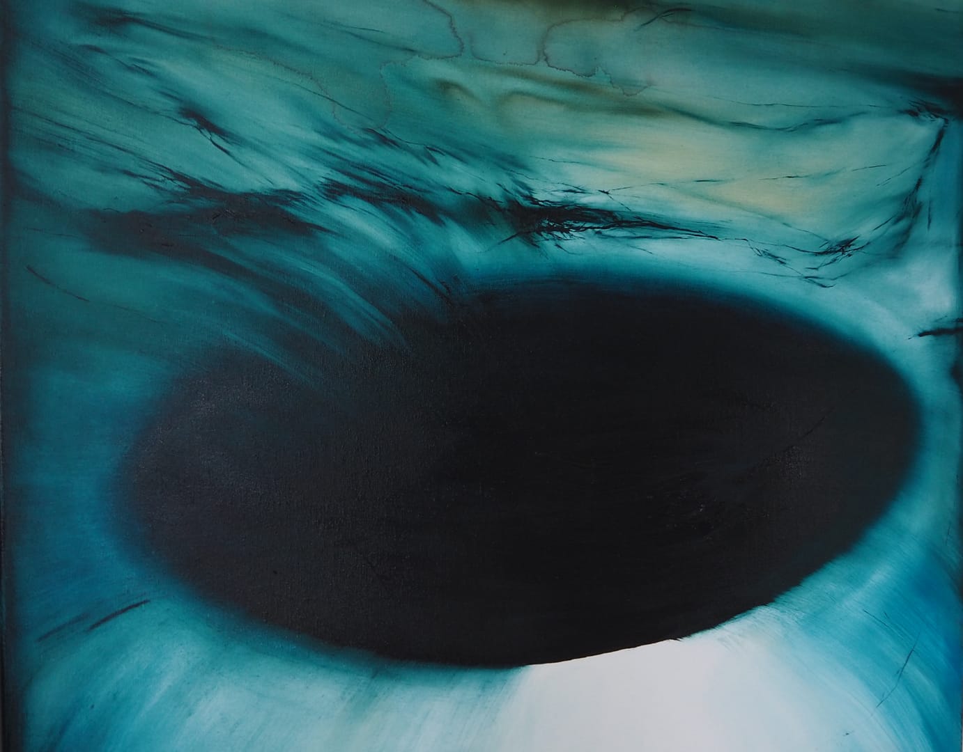 Głębia – Karolina Wojdyła, olej, tempera, 2022