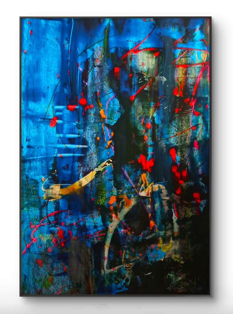 BLUE I – KRZYSZTOF IWANOWICZ, akryl, 2025