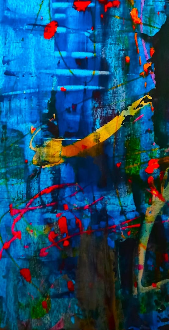 BLUE I – KRZYSZTOF IWANOWICZ, akryl, 2025