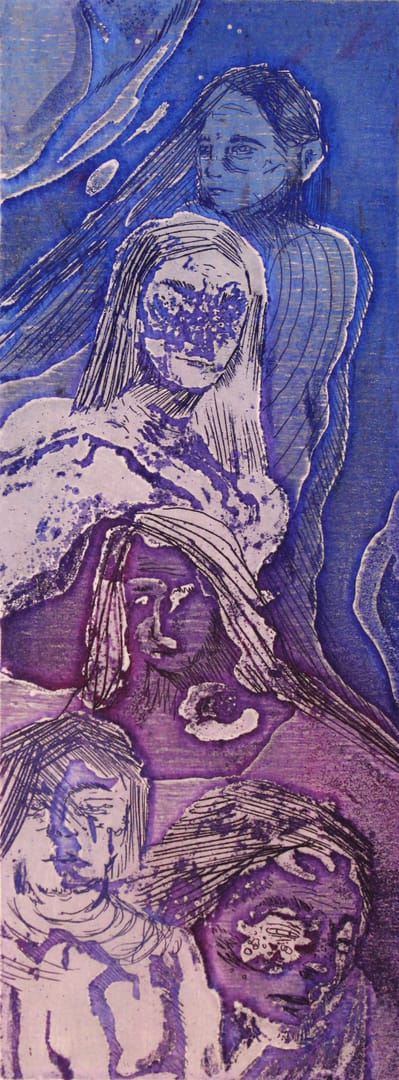 What a relief that childhood is over 5 – Dorota Karolewska, akwaforta, 2023