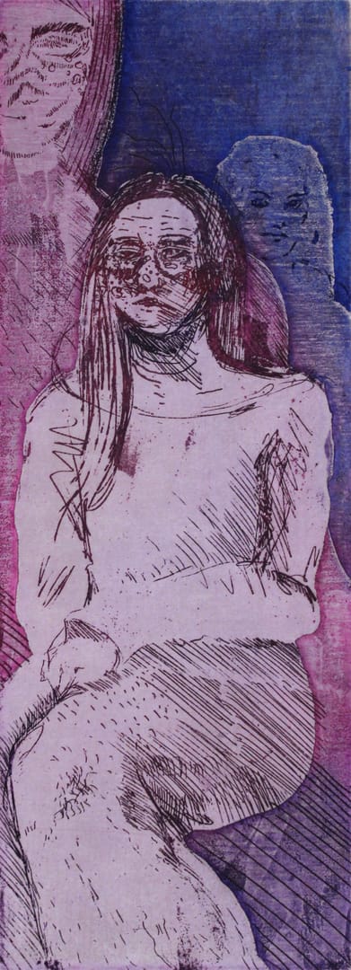 What a relief that childhood is over 4 – Dorota Karolewska, akwaforta, 2023