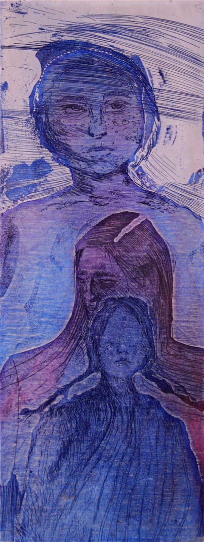 What a relief that childhood is over 3 – Dorota Karolewska, akwaforta, 2023