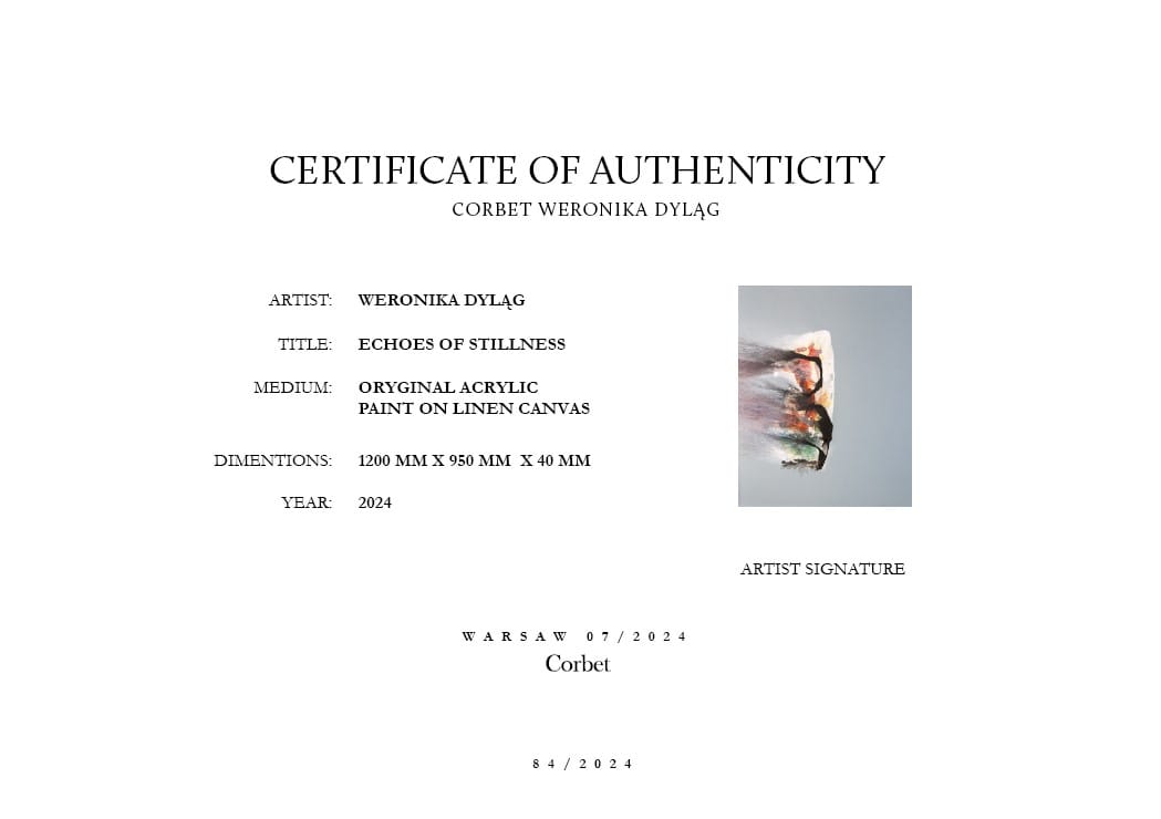 Echoes of Stillness – Weronika Dyląg, akryl, 2024