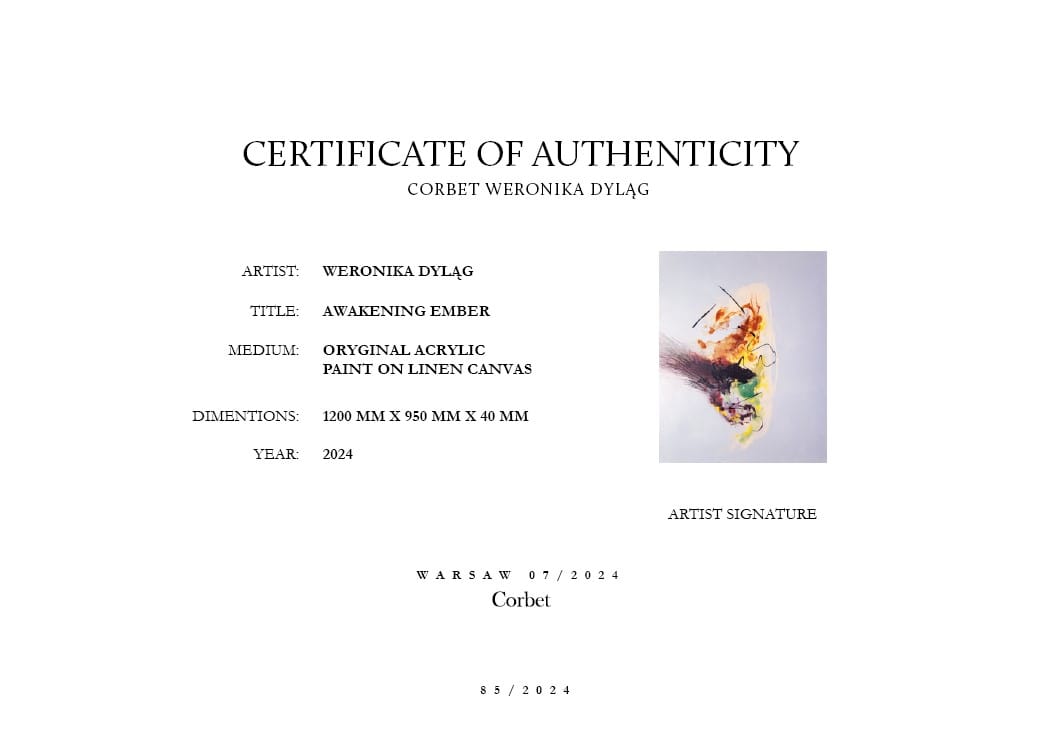 Awakening Ember – Weronika Dyląg, akryl, 2024