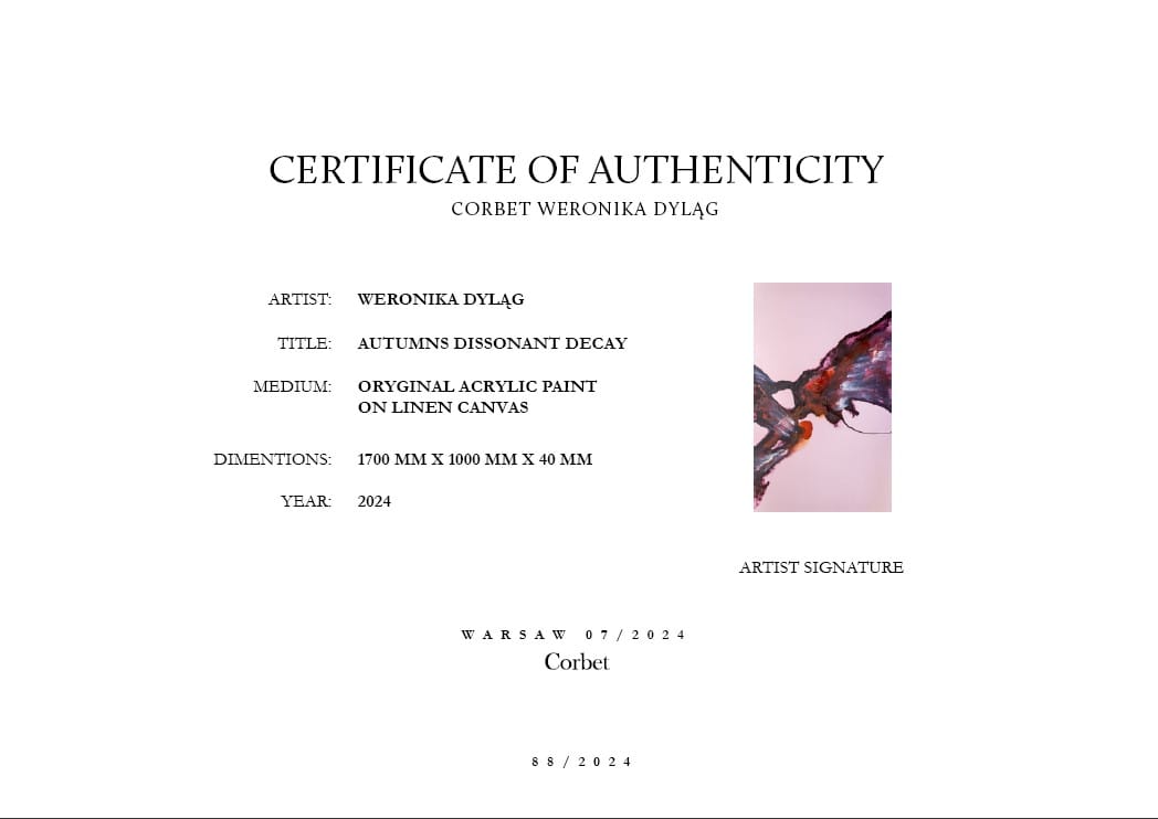 Autumn's Dissonant Decay – Weronika Dyląg, akryl, 2024