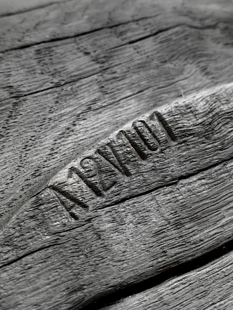 Raven Black Fossil A12V101 – Scar & Wonder, rzeźba, technika własna, sztuka użytkowa, 2025