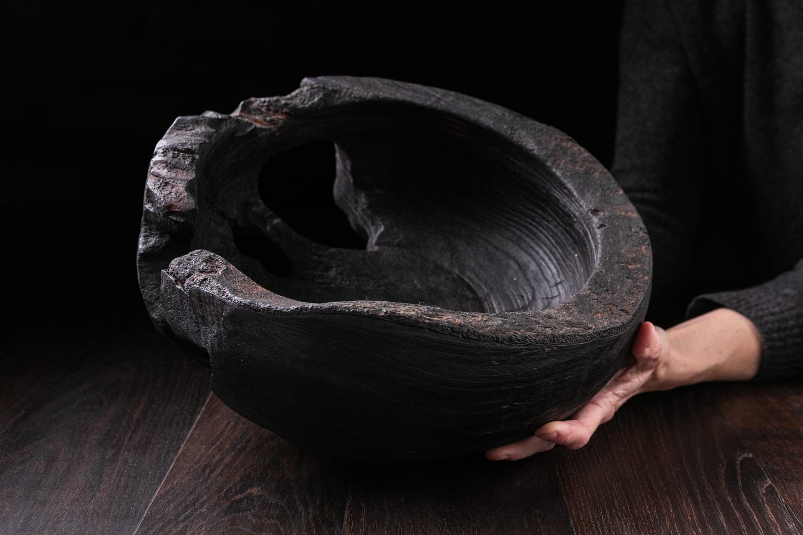 Raven Black Titanic Fossil A12V102 – Scar & Wonder, rzeźba, sztuka użytkowa, inna, 2025