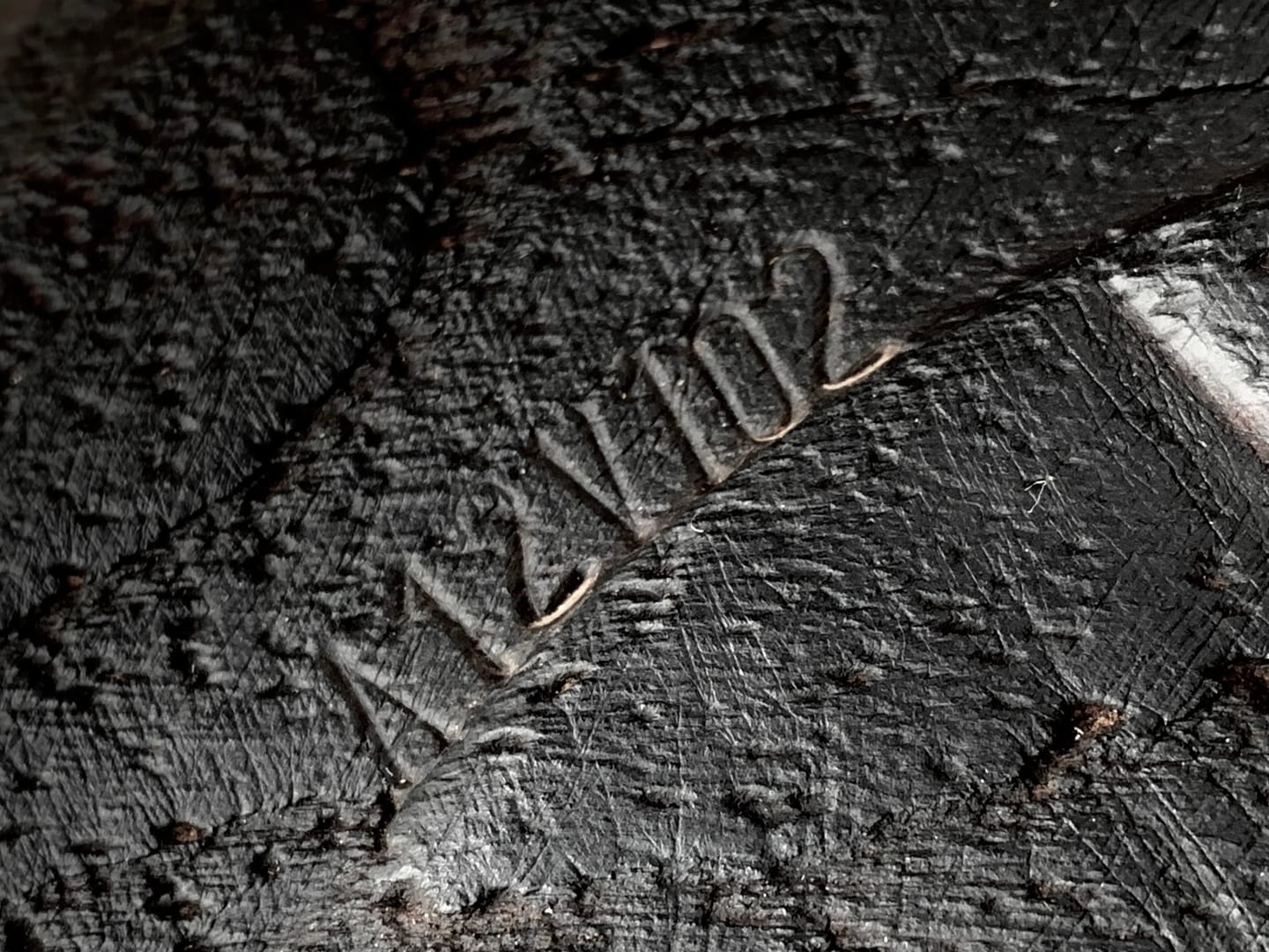 Raven Black Titanic Fossil A12V102 – Scar & Wonder, rzeźba, sztuka użytkowa, inna, 2025