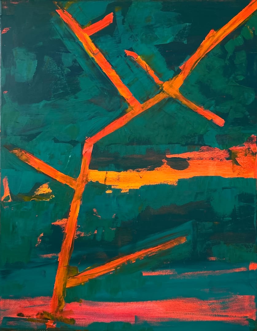 Broken 1 – Roman Bemben, akryl, 2025