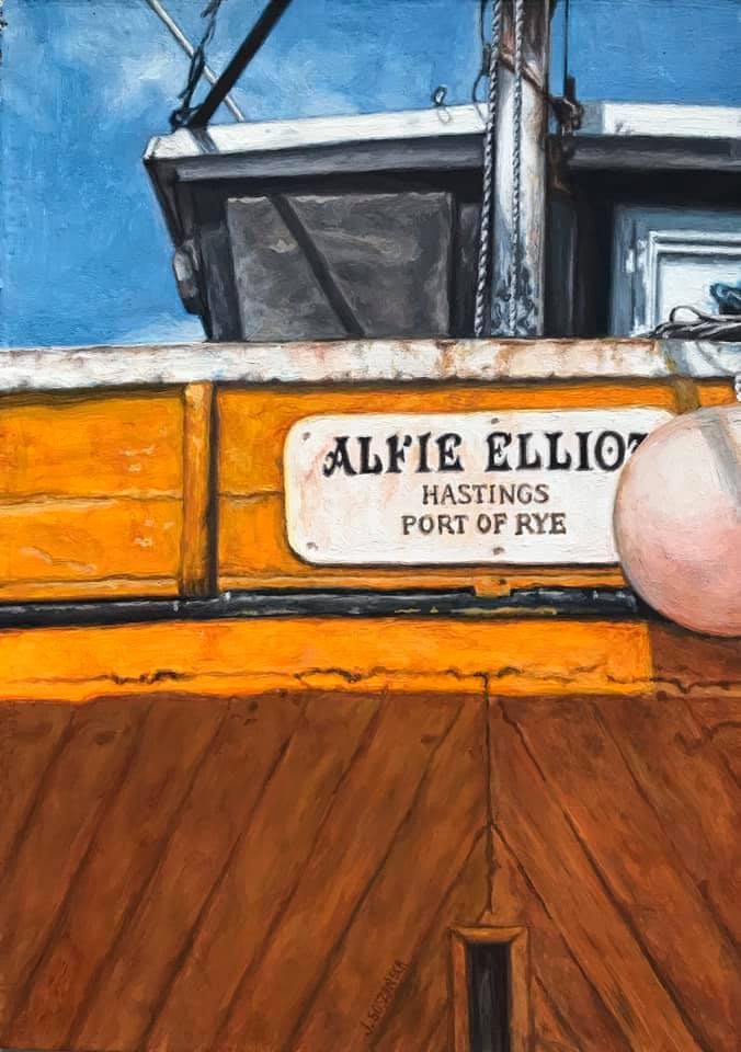 Alfie Elliot – Joanna Soszyńska, olej, 2019