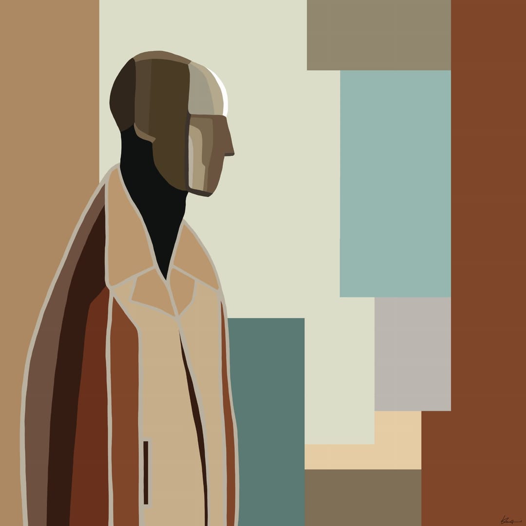 Bauhaus Man – Katarzyna Jasyk, sztuka cyfrowa, 2024
