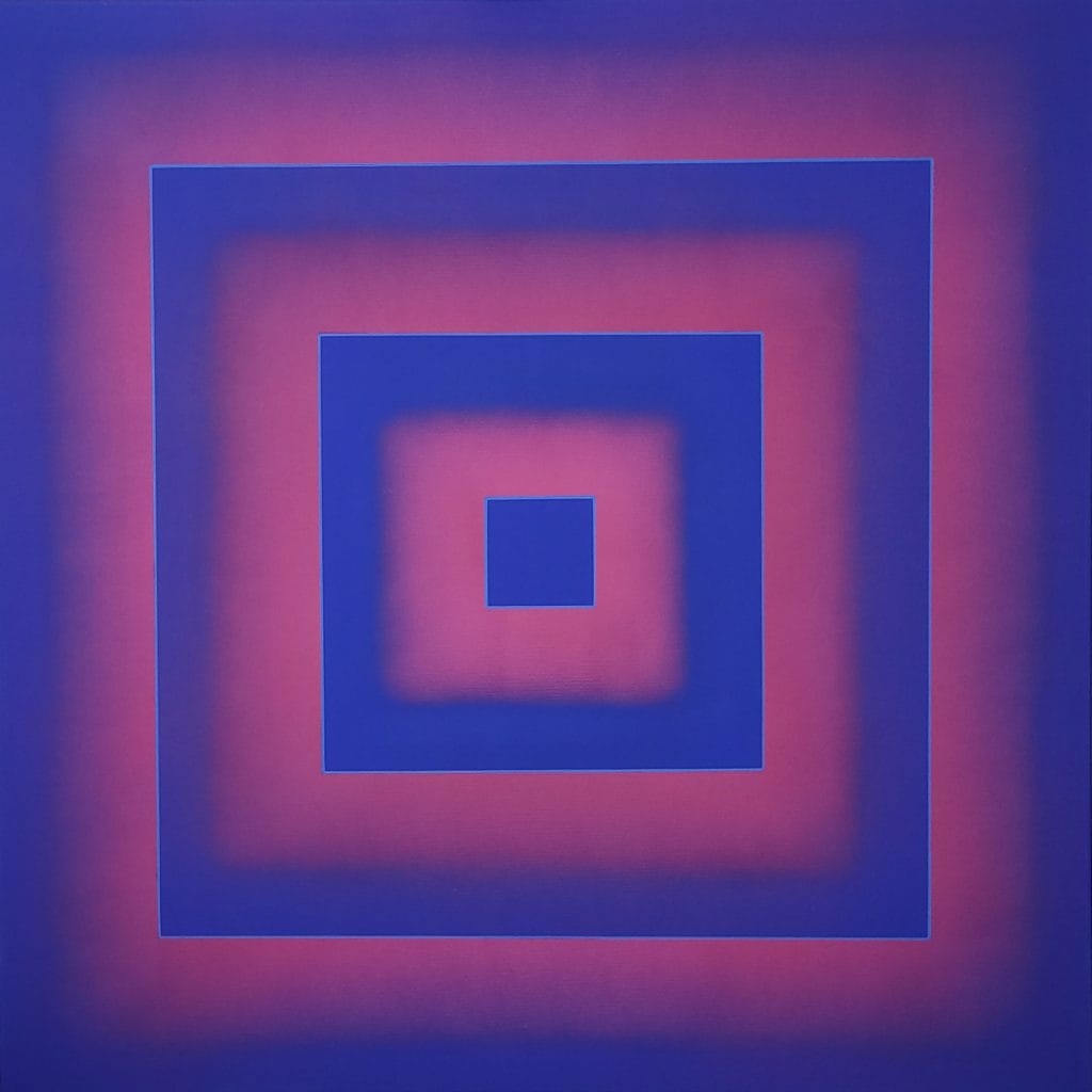 Symbioza: Kobalt Magenta – Magda Żak, akryl, 2023