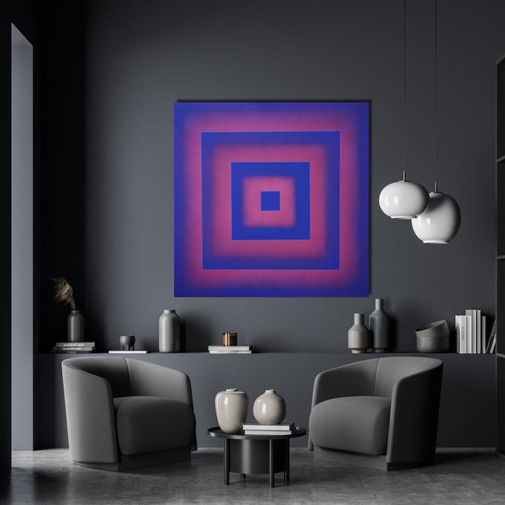 Symbioza: Kobalt Magenta – Magda Żak, akryl, 2023