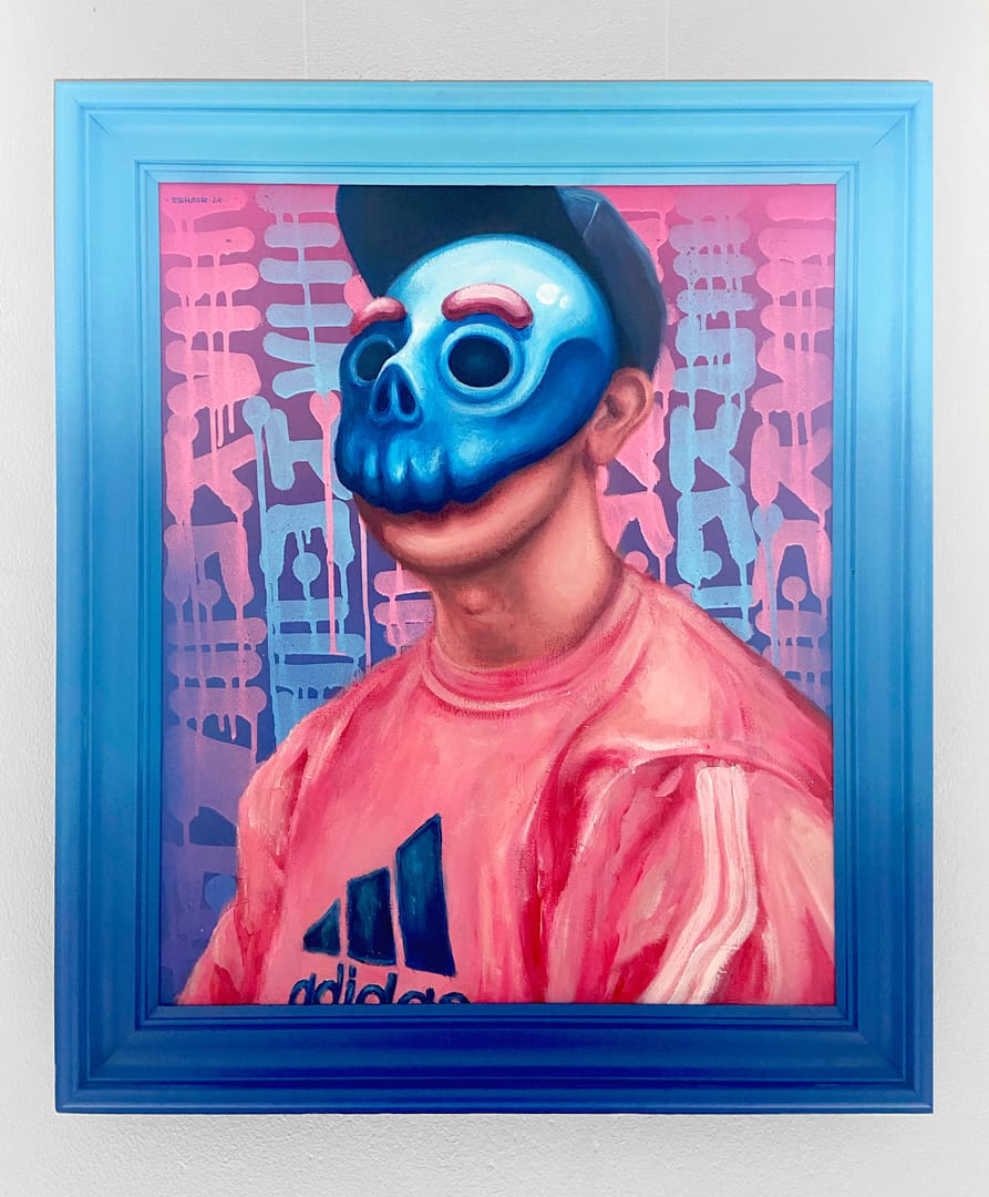 Self- Portrait – Eskaer, akryl, 2024