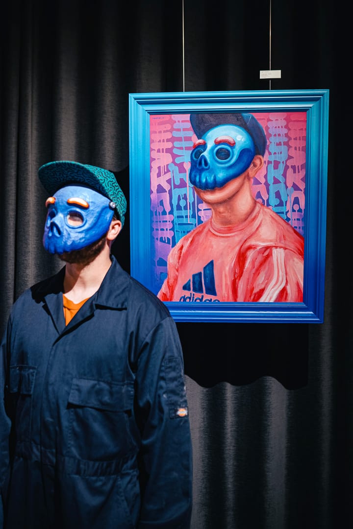 Self- Portrait – Eskaer, akryl, 2024