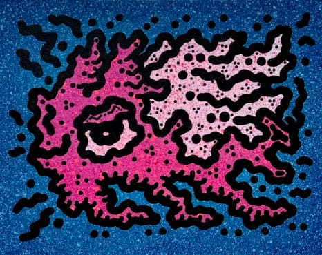 Traumuś – Rojber, akryl, graffiti, technika własna, 2024
