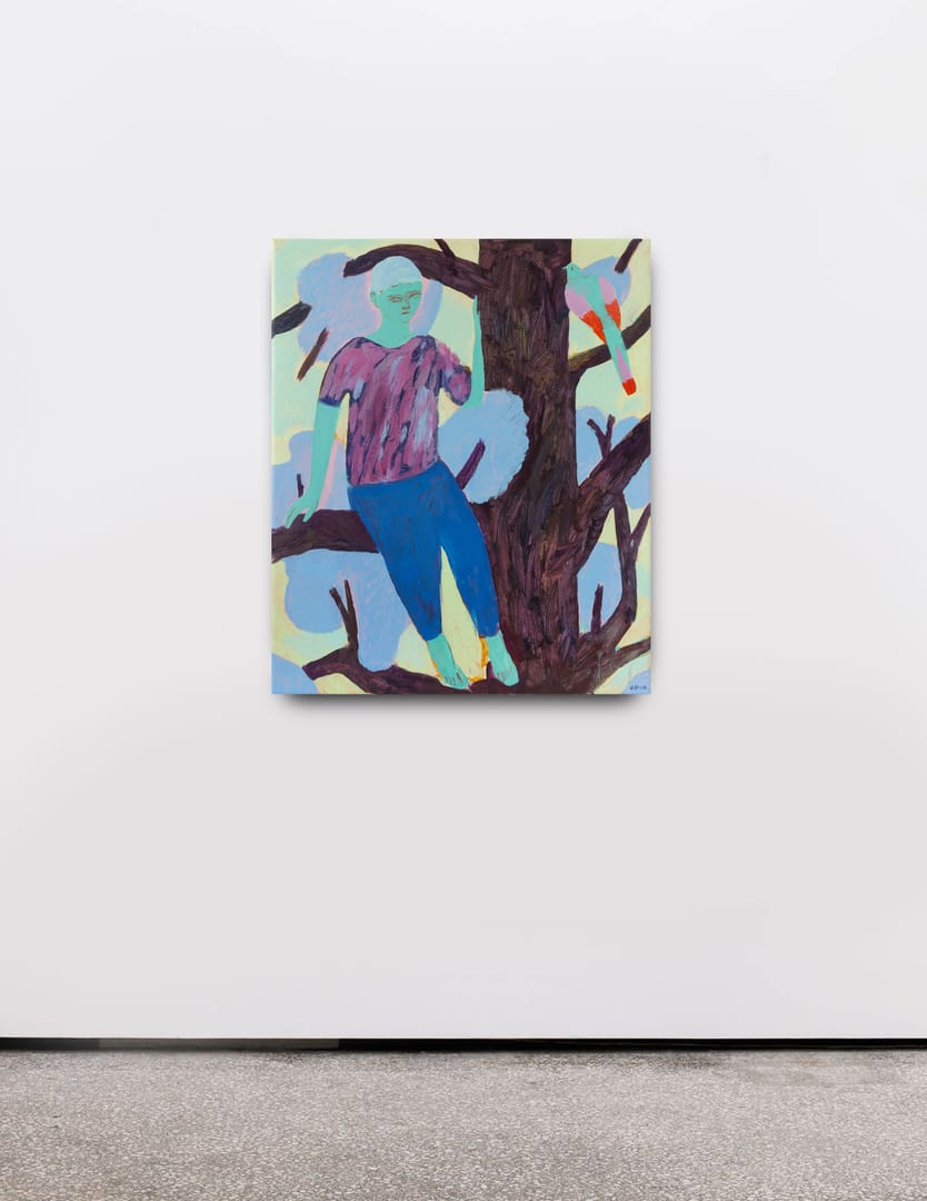 Tall tree – Aliaksandr Biruk, olej, 2025