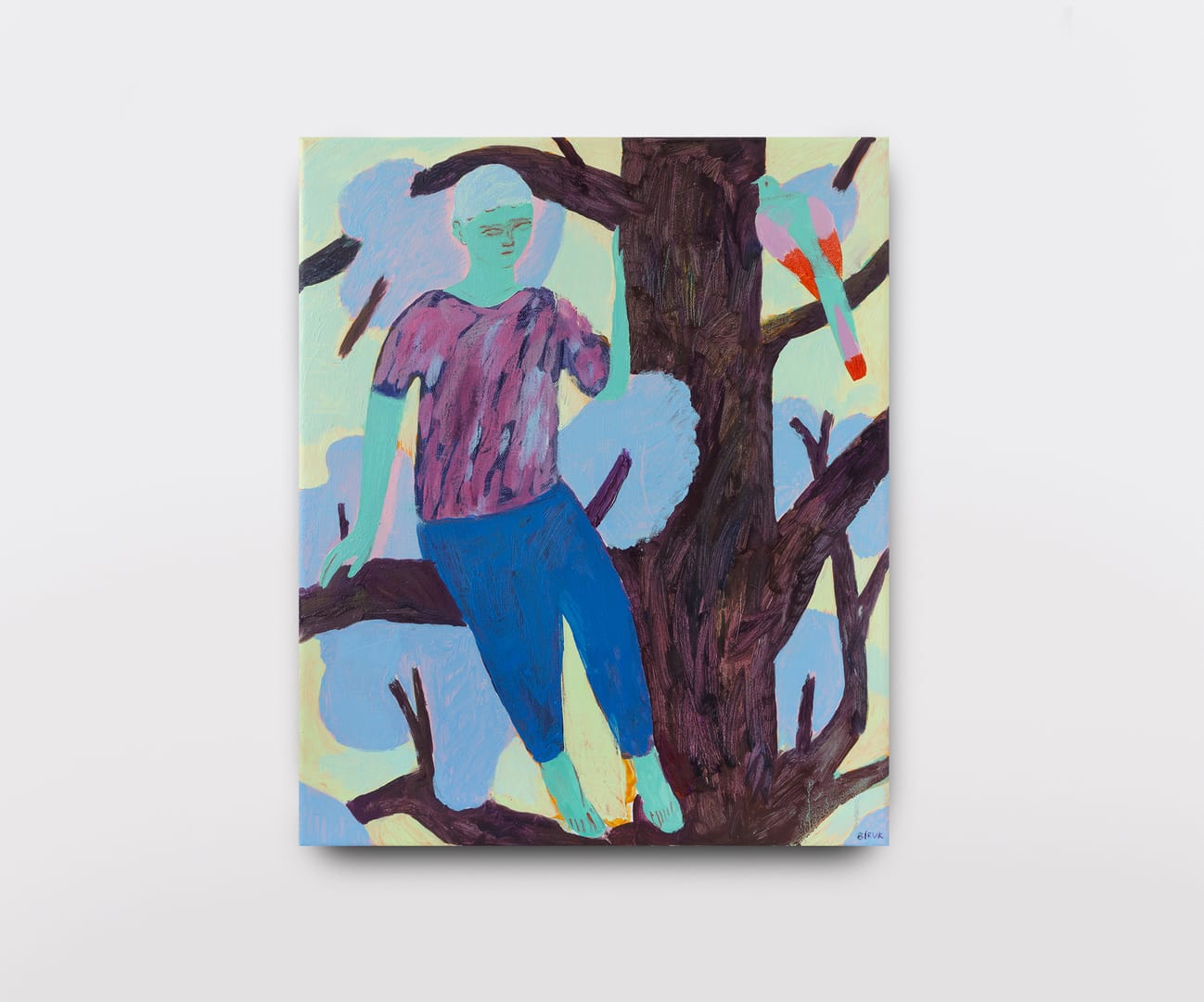 Tall tree – Aliaksandr Biruk, olej, 2025
