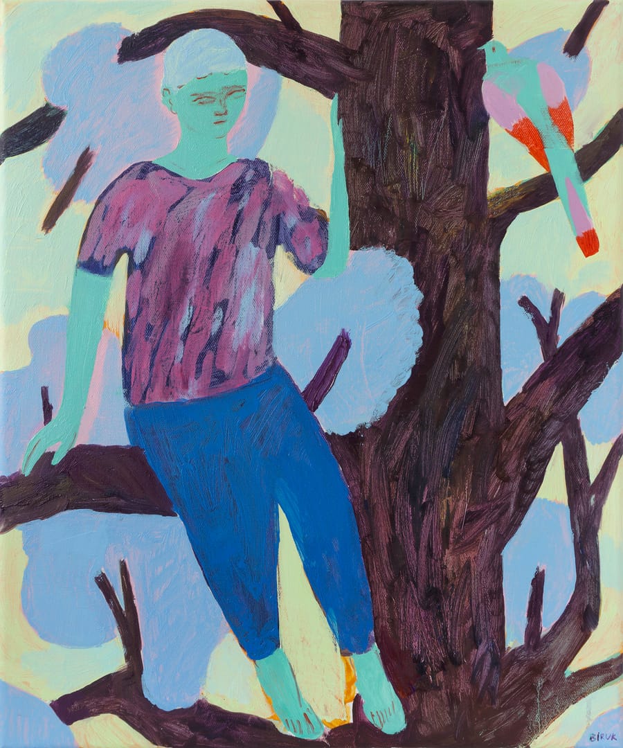 Tall tree – Aliaksandr Biruk, olej, 2025