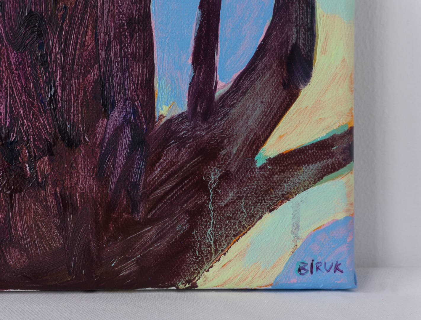 Tall tree – Aliaksandr Biruk, olej, 2025
