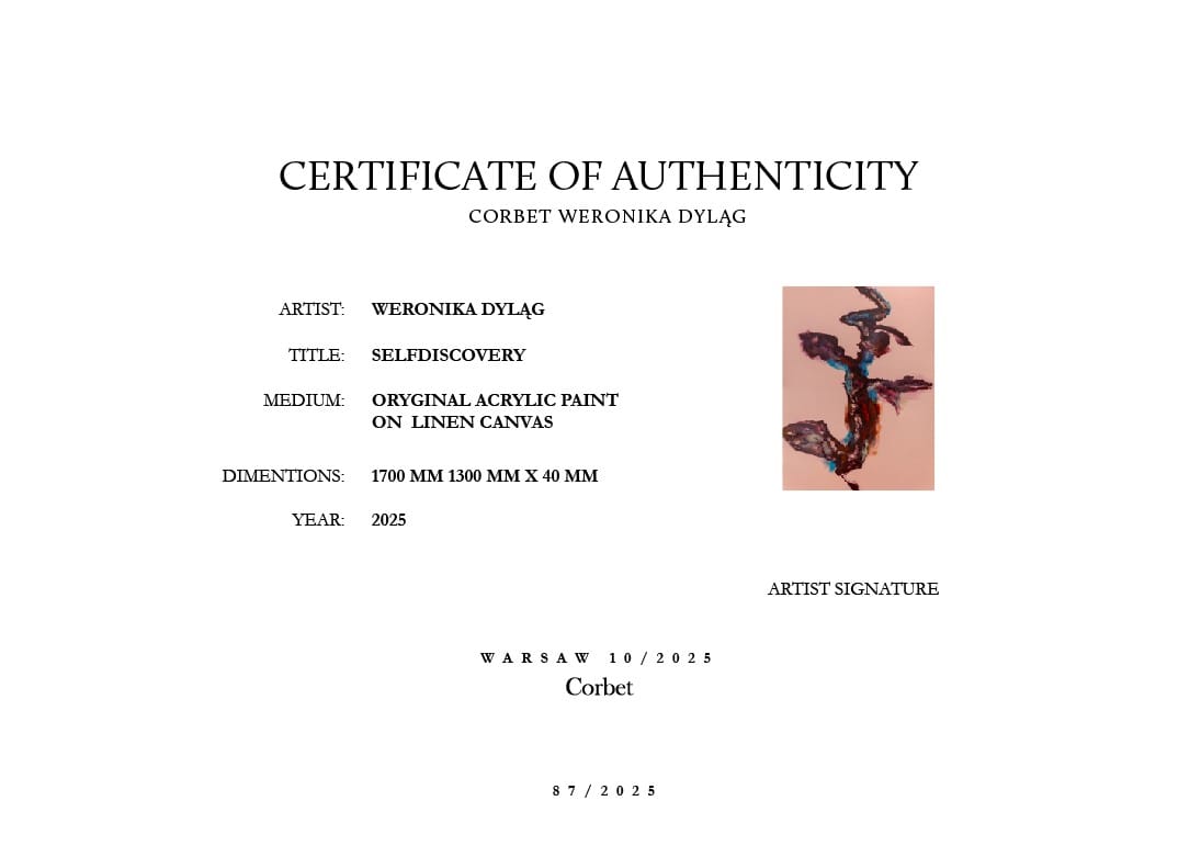 Selfdiscovery – Weronika Dyląg, akryl, 2025