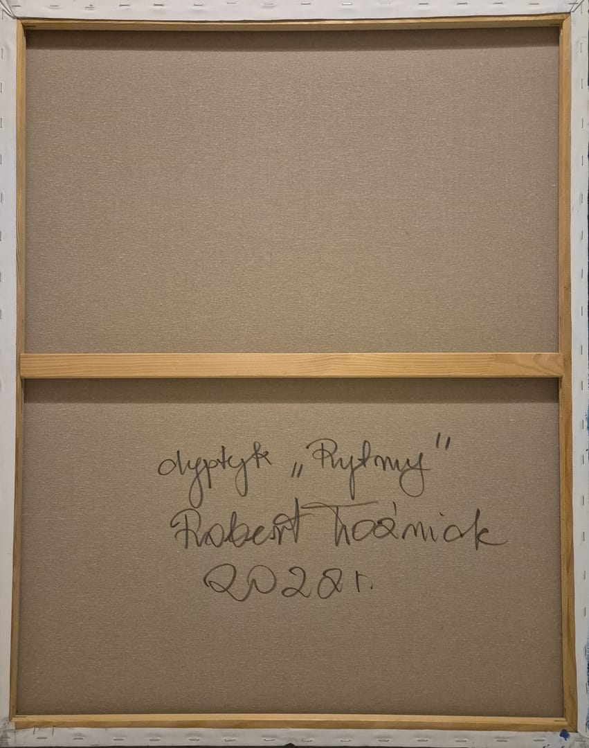 Rytmy (dyptyk) – Robert Woźniak, akryl, 2022