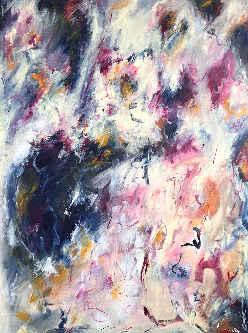 Mirrored meadow – Oksana Krużołek, akryl, 2026