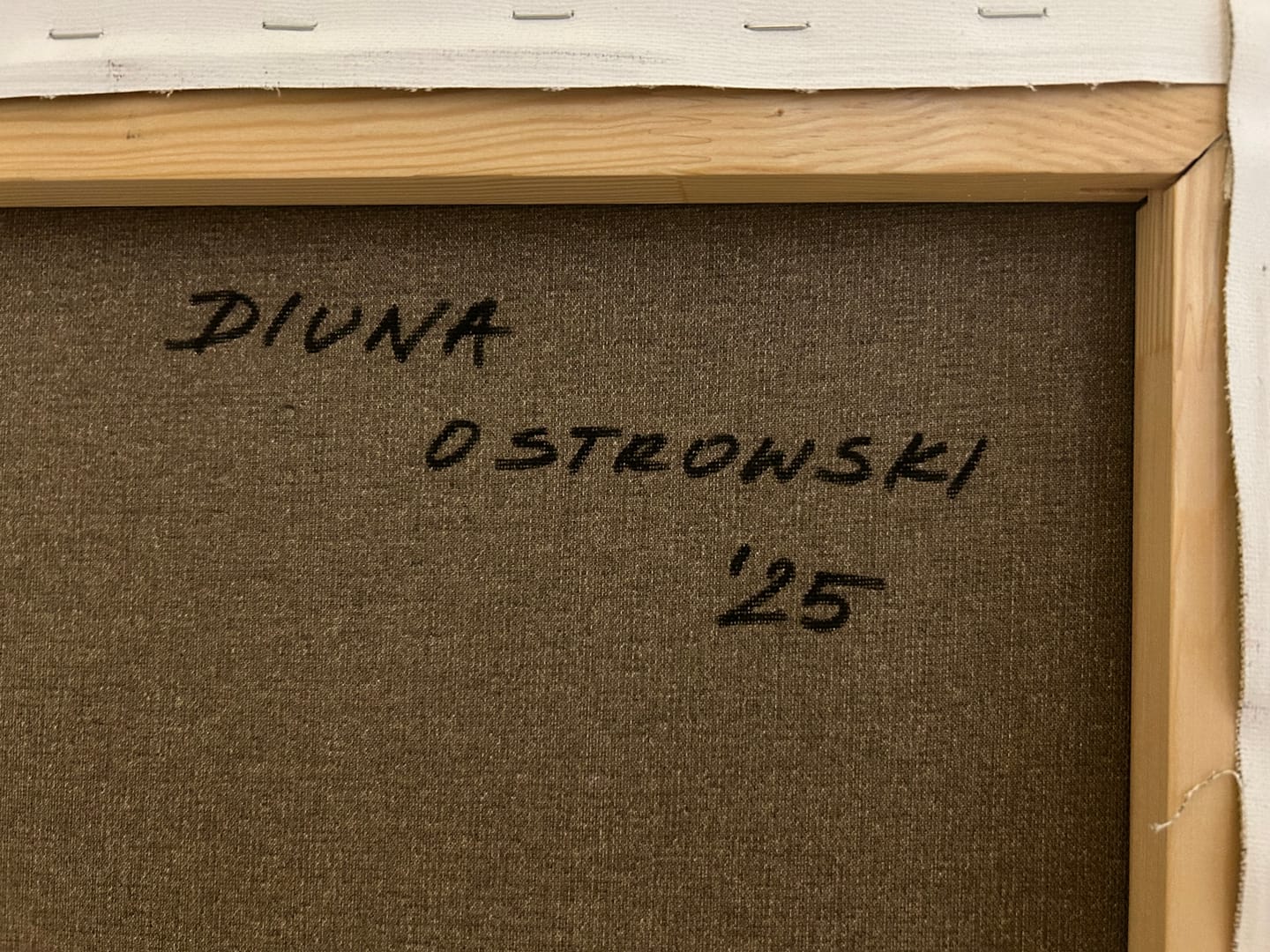 Szczegóły rzeczywistości – Diuna Ostrowski, akryl, 2025