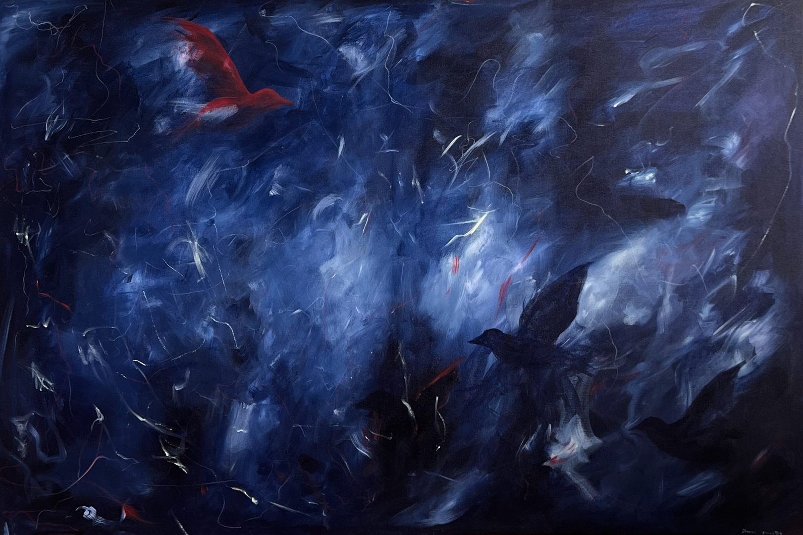 Winter – Oksana Krużołek, akryl, 2025