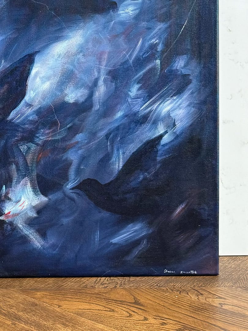 Winter – Oksana Krużołek, akryl, 2025