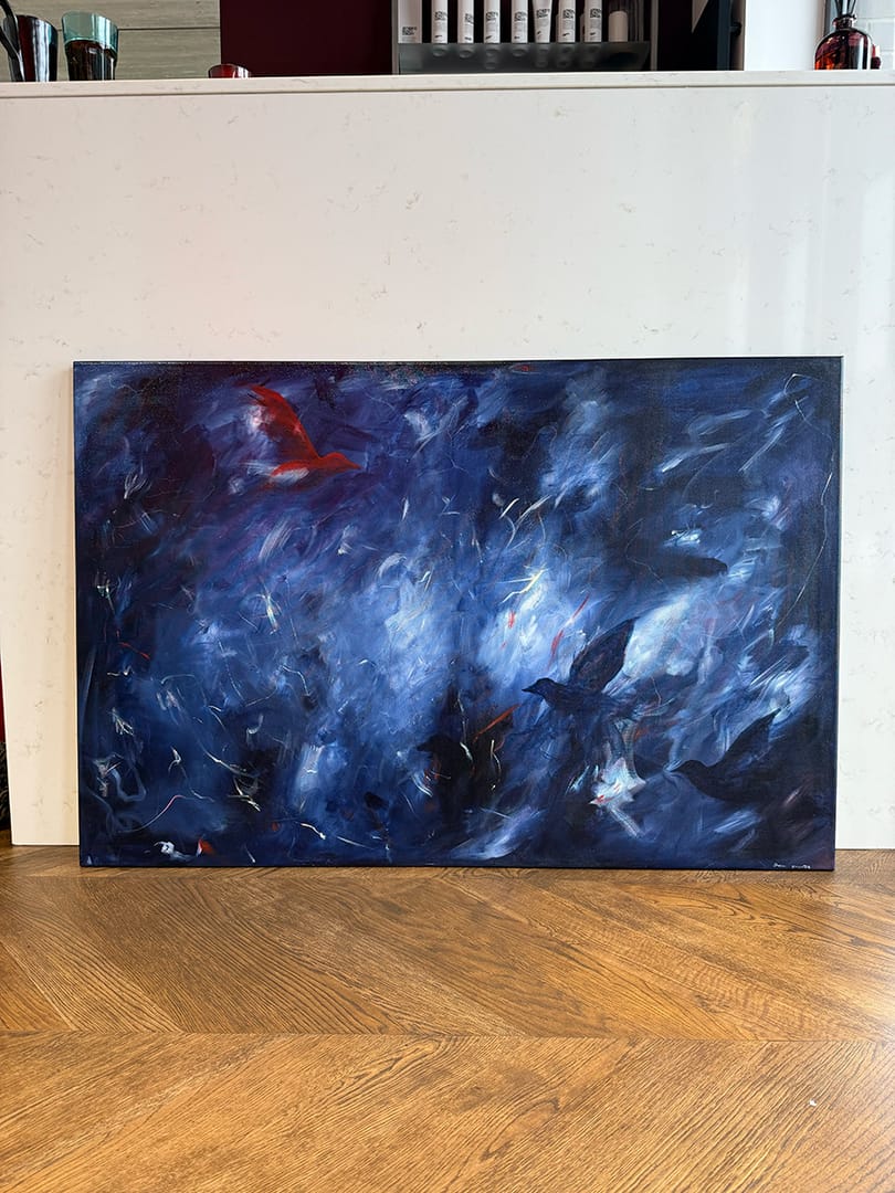 Winter – Oksana Krużołek, akryl, 2025