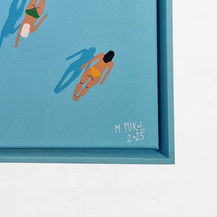 Swimming Society 55 – Magdalena Purol, akryl, 2025