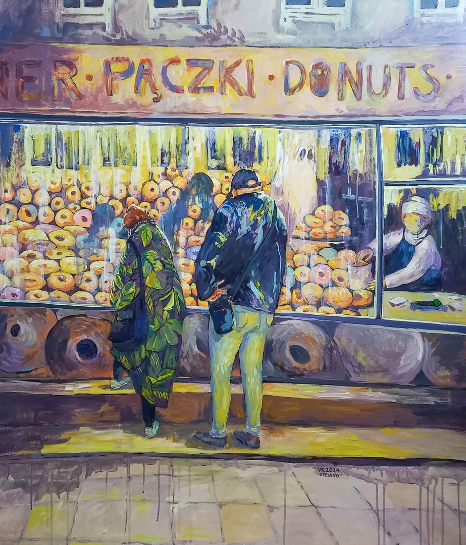 Pączki – Varvara Kurakina, akryl, 2024