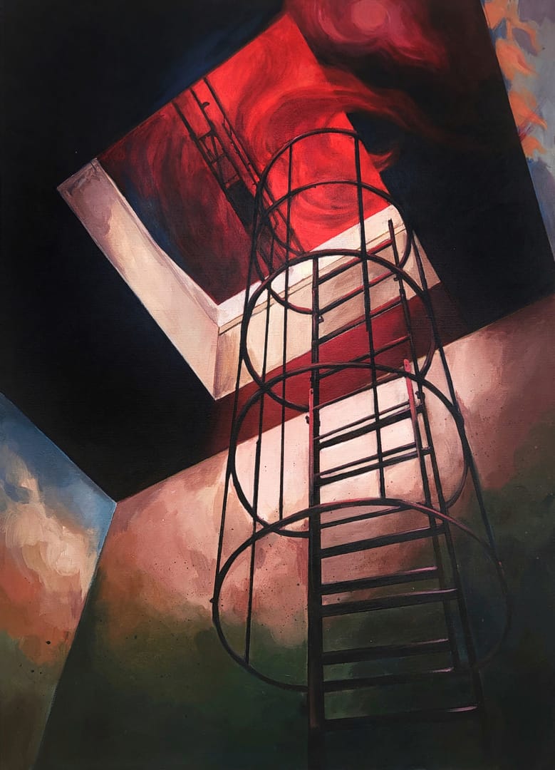 No escape – Julia Majewska, akryl, 2025
