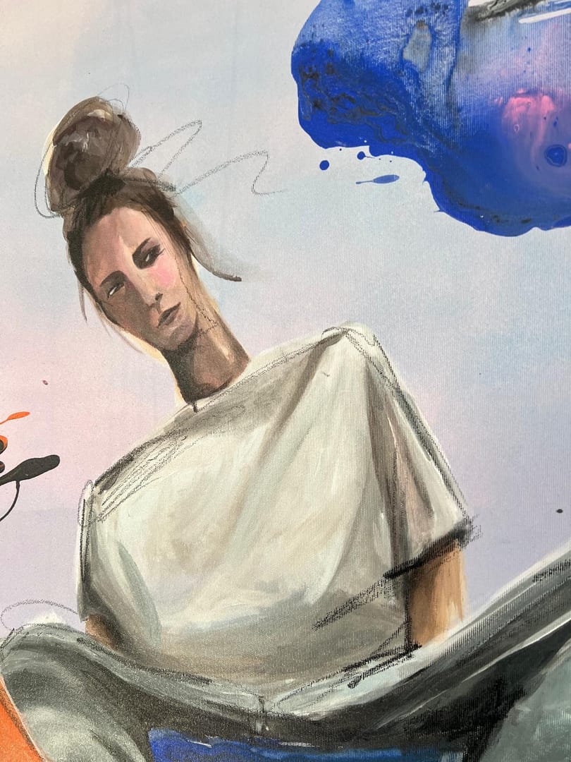72 h bez snu – Magdalena Gajowniczek, akryl, 2025