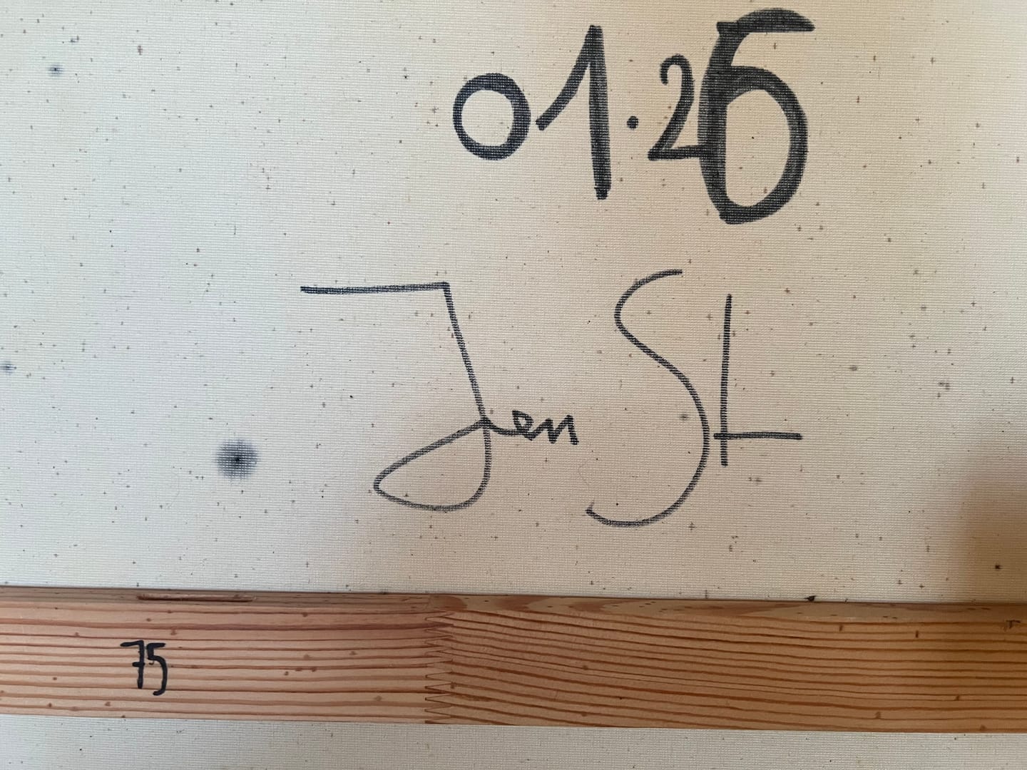 Człowiek, który siedzi – Jan Stąpor, olej, 2026