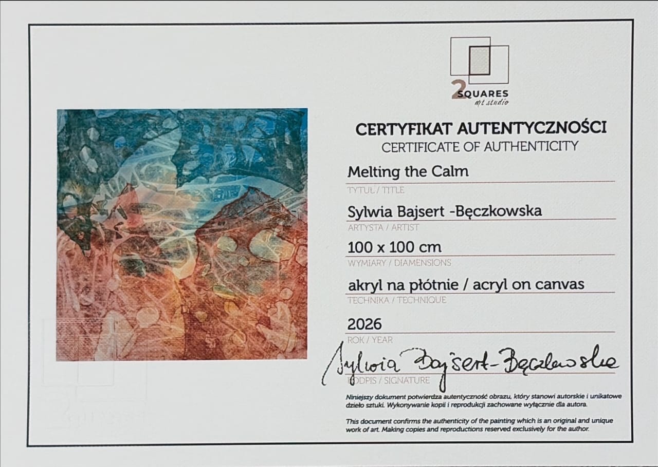 Melting the Calm – Sylwia Bajsert-Bęczkowska, akryl, 2026