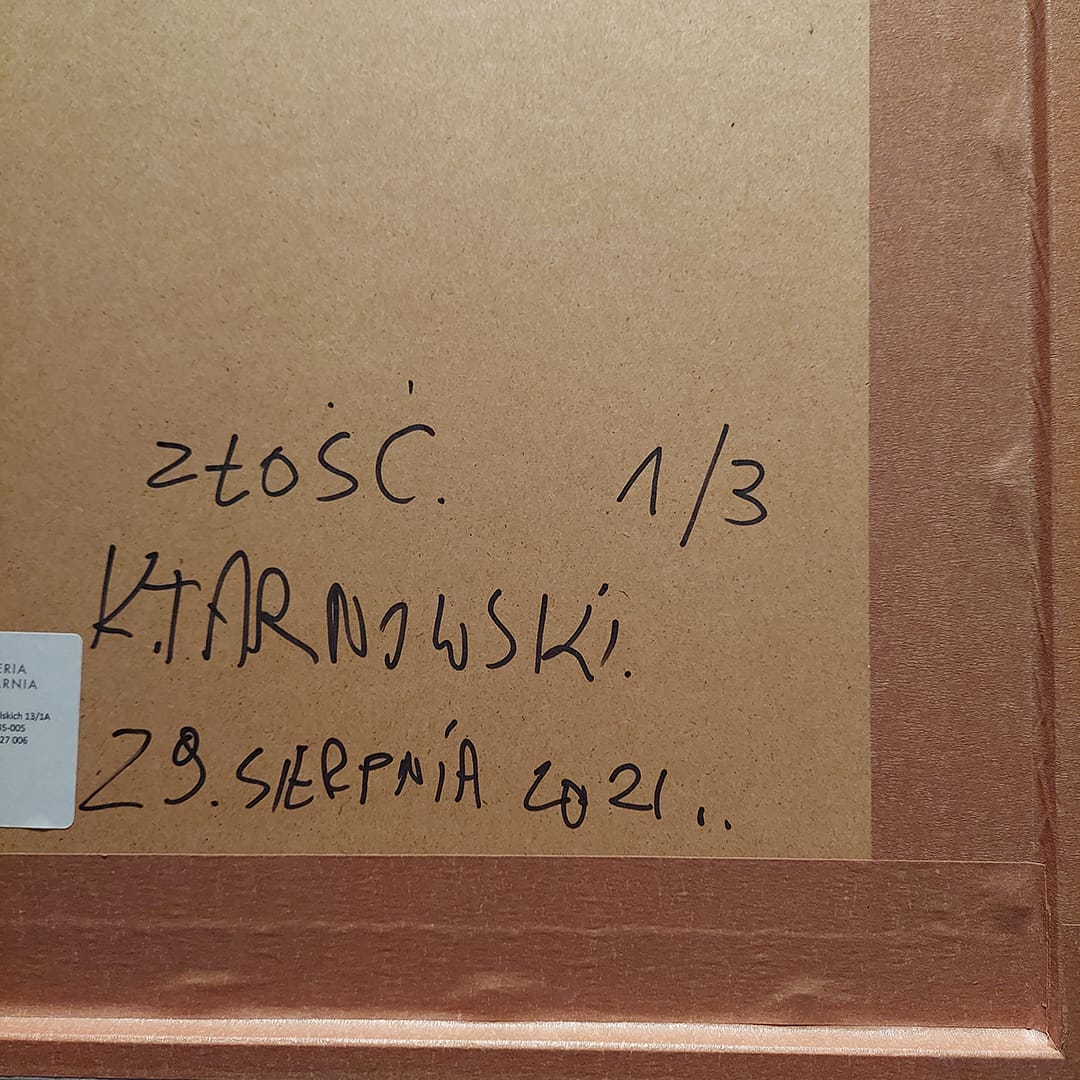 Złość – Krzysztof Tarnowski, akryl, 2021