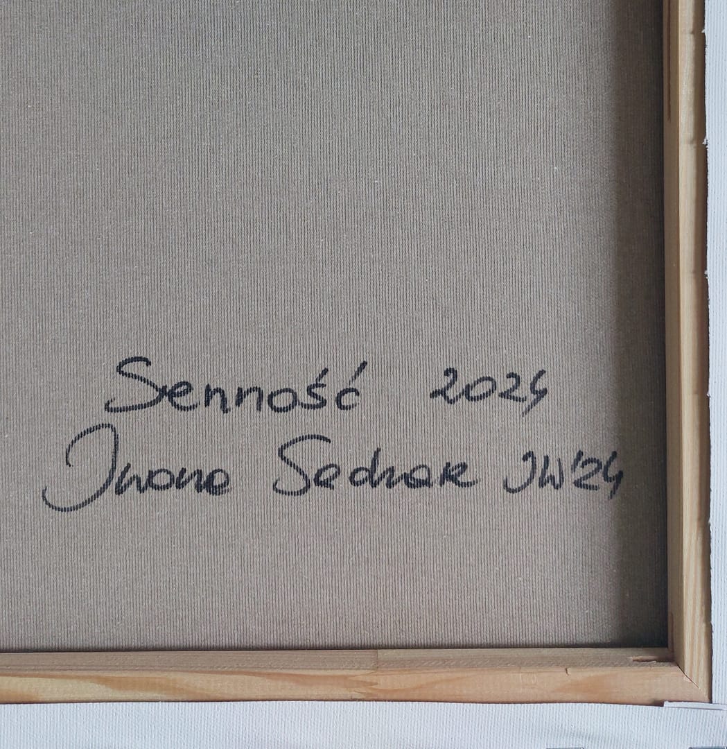 Senność – Iwona Sacharz, akryl, 2024