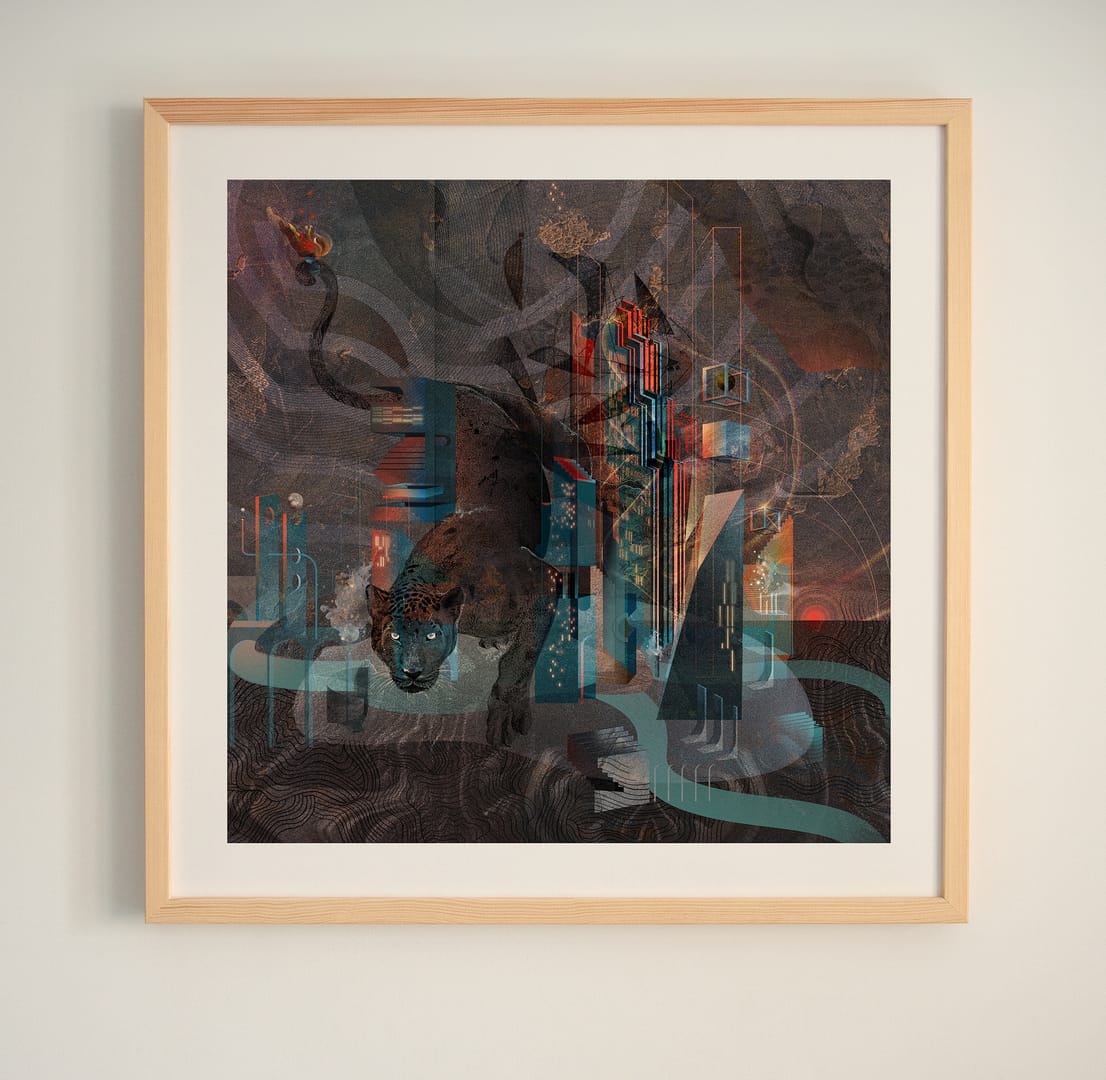 Dive Into The City that never sleeps – Katarzyna Budka, giclee, 2024