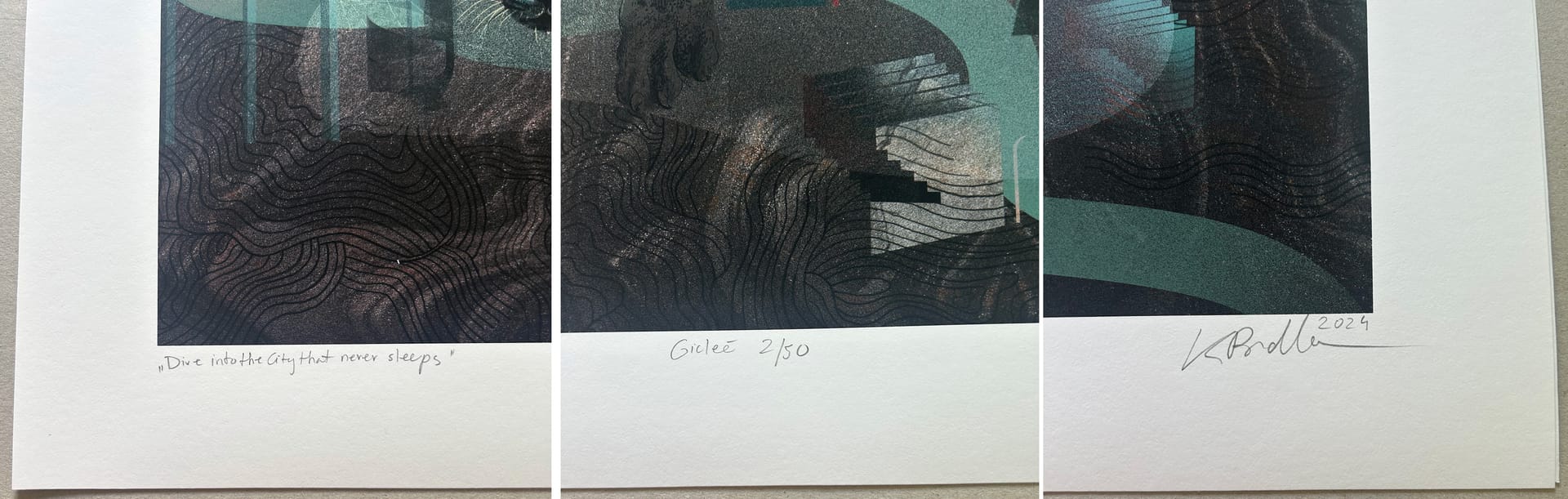 Dive Into The City that never sleeps – Katarzyna Budka, giclee, 2024