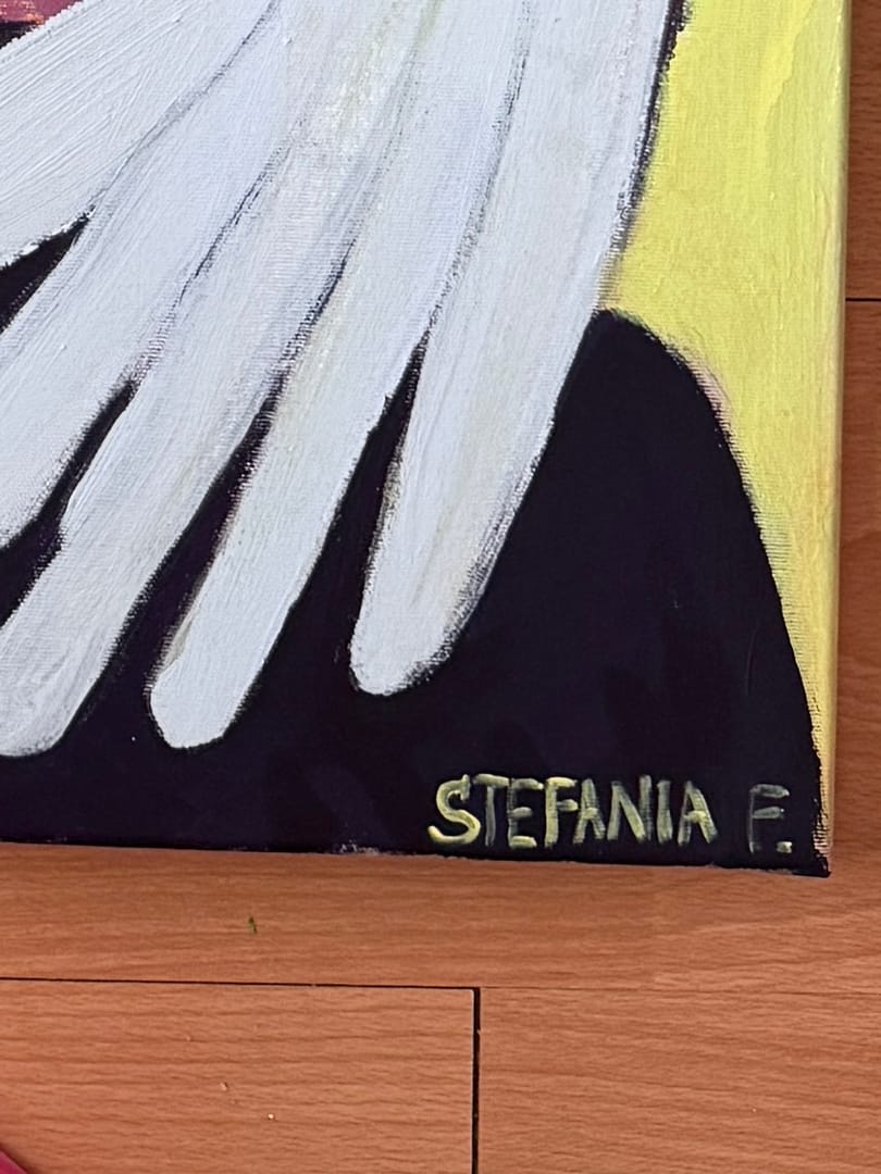 Objęta Światłem/Embraced by Light – Stefania Fiedler, akryl, 2026