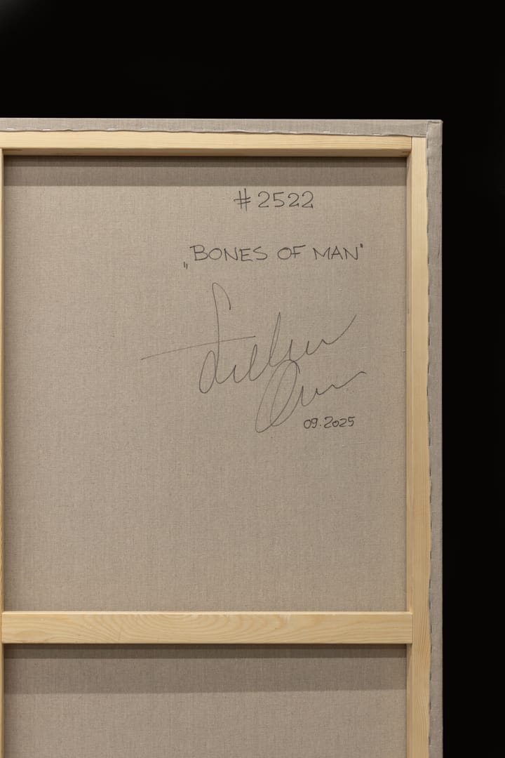 Bones Of Man – Łukasz Olek, akryl, 2025