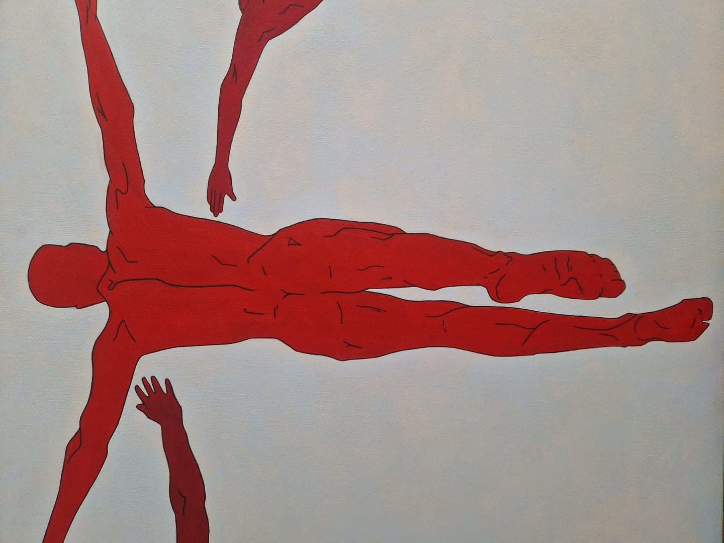 ZERO GRAVITY – Tetiana Tretiakova, akryl, 2025